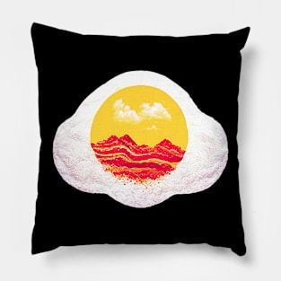 Bacon And Eggs View Pillow