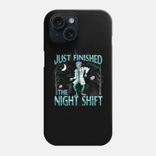 Funny Halloween Doctor Lab Coat Tired Zombie Costume Medical Phone Case