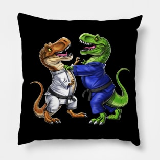 T-Rex Dinosaur Jiu-Jitsu Wrestlers Pillow