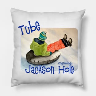 Tube Jackson Hole, Wyoming Pillow