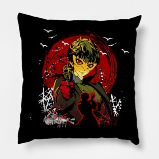 Aegis's Battle Stance Personas 3 Tees for Robot Enthusiasts Pillow