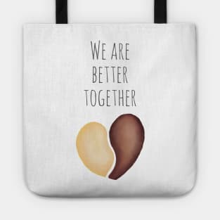 Better Together Twist - Valentine’s Day/ Anniversary Greeting Card  for girl/boyfriend, wife/husband, partner, children, or loved one - Great for stickers, t-shirts, art prints, and notebooks too Tote