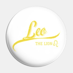 Leo Retro Zodiac Pin