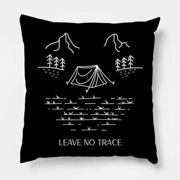 Leave No Trace Pillow by You Stole My Heart, But...