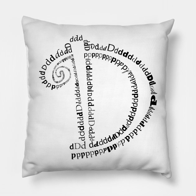 D letter Pillow by hedehede