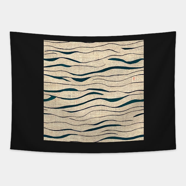 random line pattern art 28 regular grid Tapestry by KoolArtDistrict