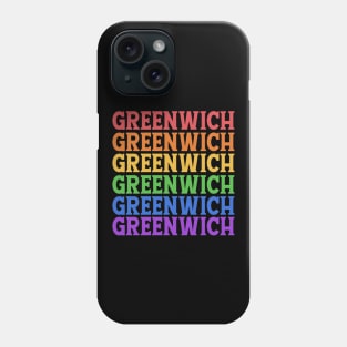 GREENWICH RAINBOW 07 TYPOGRAPHY Phone Case