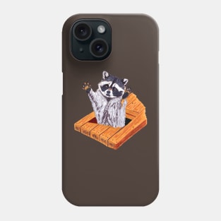 Peeking Raccoons Collection # Raccoon 5 Phone Case