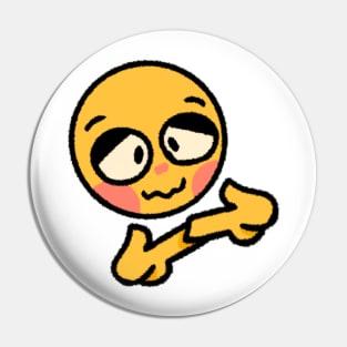 Cute nervous cursed emoji Pin