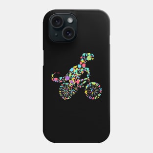 Polka Dot T Rex Dinosaur riding bicycle Dot Day Phone Case