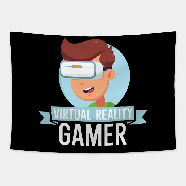 Virtual Reality Gamer Tapestry by maxcode