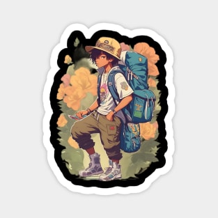 Outdoor Hiker Magnet