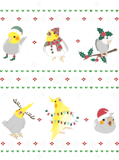 cockatiel ugly christmas Magnet