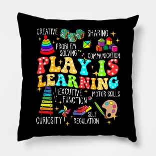 Retro Play Is Learning Kindergarten Teacher Daycare Pillow