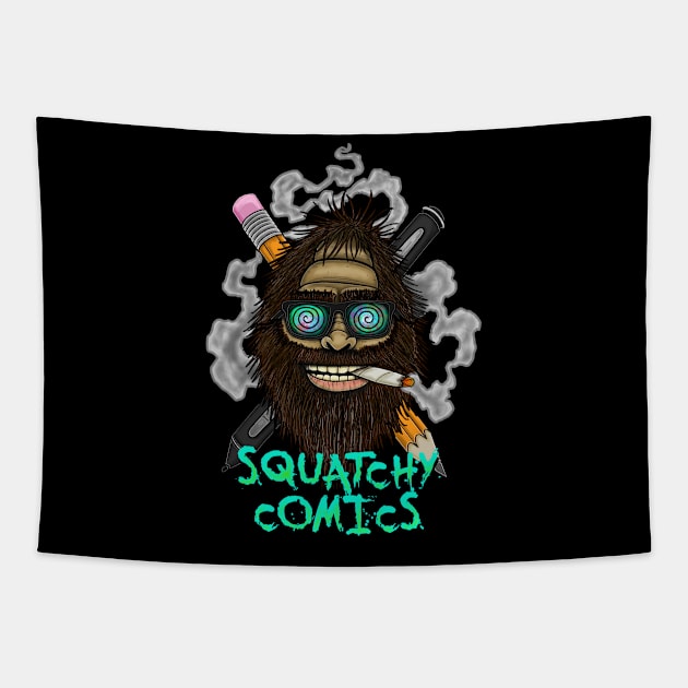 squatchy comics Tapestry by Squatchyink