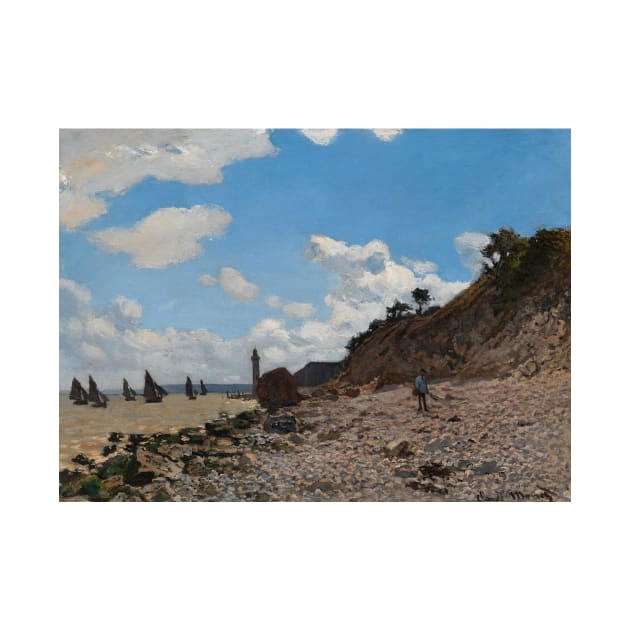 The Beach at Honfleur by Claude Monet by Classic Art Stall