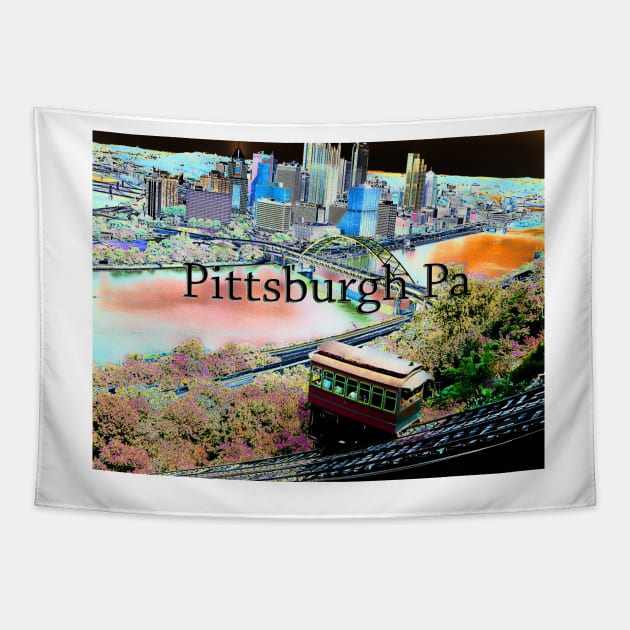 Pittsburgh PA Tapestry by Degroom