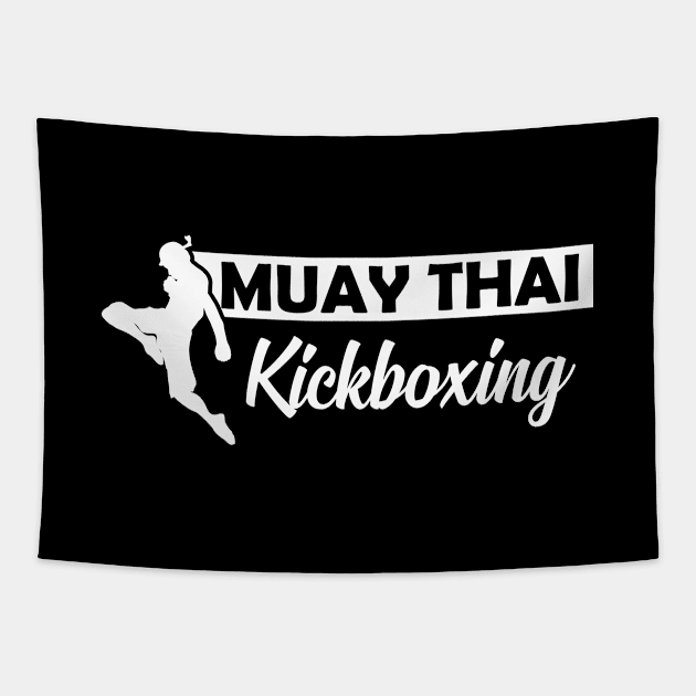 Muay Thai Kickboxing Tapestry by KC Happy Shop