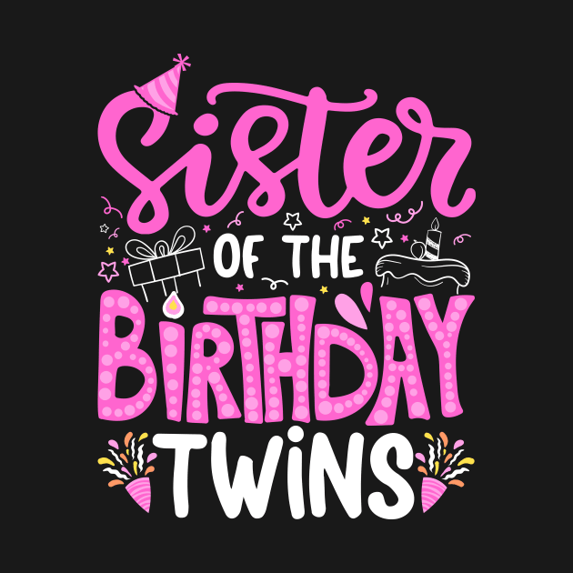 Sister Of The Birthday Twins by catador design