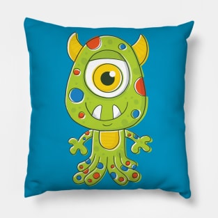 One-eyed Alien Monster Pillow