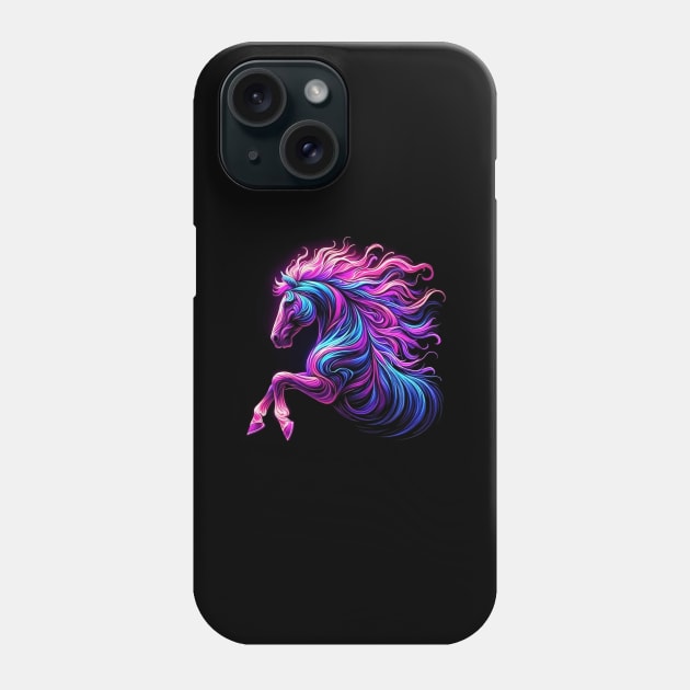 Equestrian Colorful Horseback Riding Art Women Girls Horse Phone Case by farmnfancy