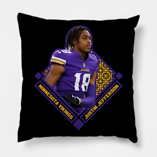 JUSTIN JEFFERSON MINNESOTA VIKINGS Pillow