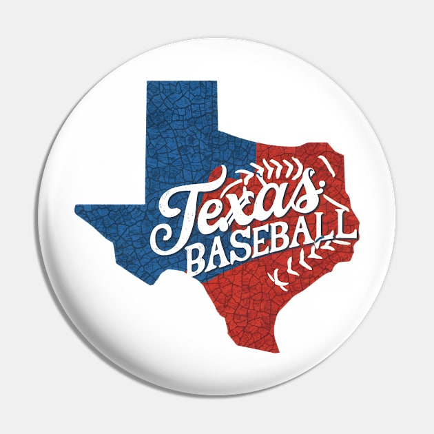 Texas Baseball Pin by Noshiyn