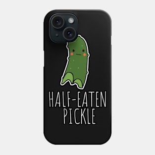 Half-Eaten Pickle Funny Phone Case