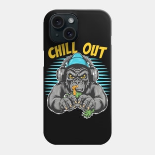 Urban Style Gorilla Wearing Headphones Phone Case