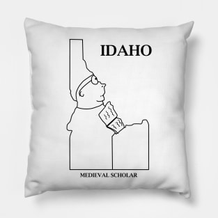 A funny map of Idaho Pillow