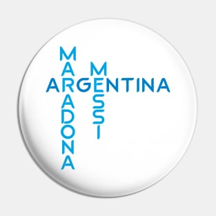 Maradona Argentina Messi Pin