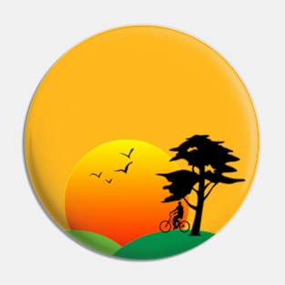 Sunset landscape Pin