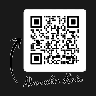 November Rain QR Code T-Shirt