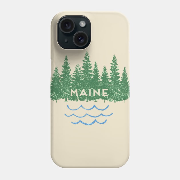 Maine Trees Lake Nature Outdoors Souvenir Phone Case by Pine Hill Goods