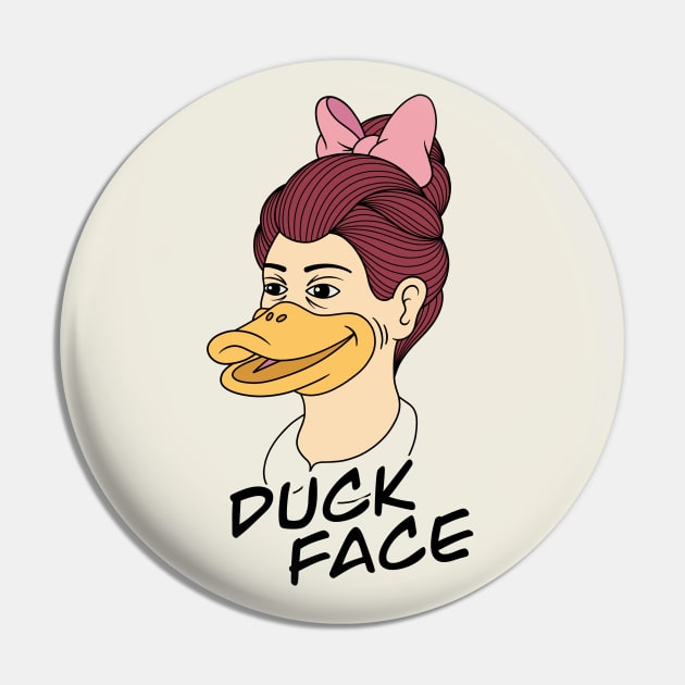 Duck face girl Pin by Louis16art