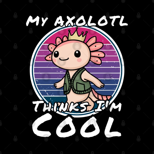 Cool Axolotl by Estrella Design