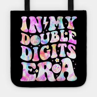 In My Double Digits Era 10(ten) Years Old 10th B-day Girls Tote