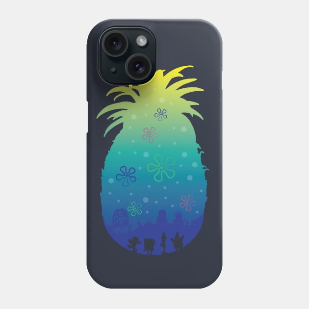 Pineapple Sea Phone Case by Daletheskater