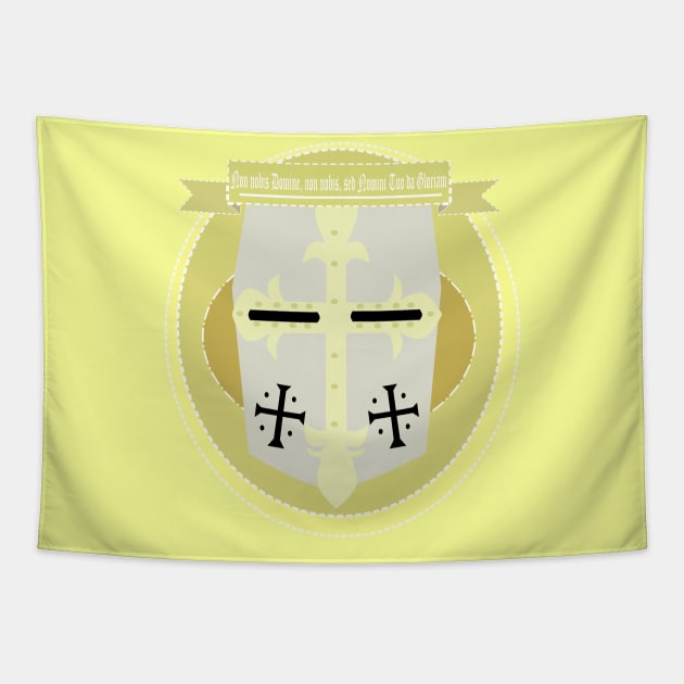 Knight Templar Yellow Tapestry by Noakyr