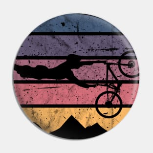 Cycling Mountain Bike Retro Vintage MTB Cyclist Pin