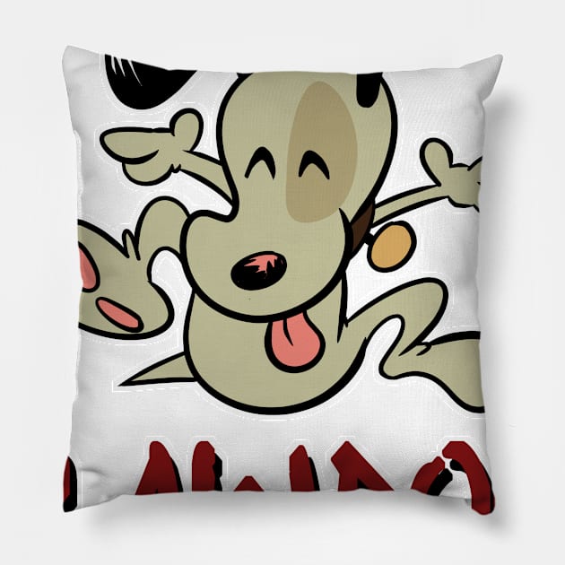 RAWDOG Pillow by davidfeci