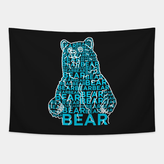 Bear Bear Bear Tapestry by Hoagiemouth