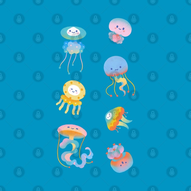 Pastel jellyfish by pikaole