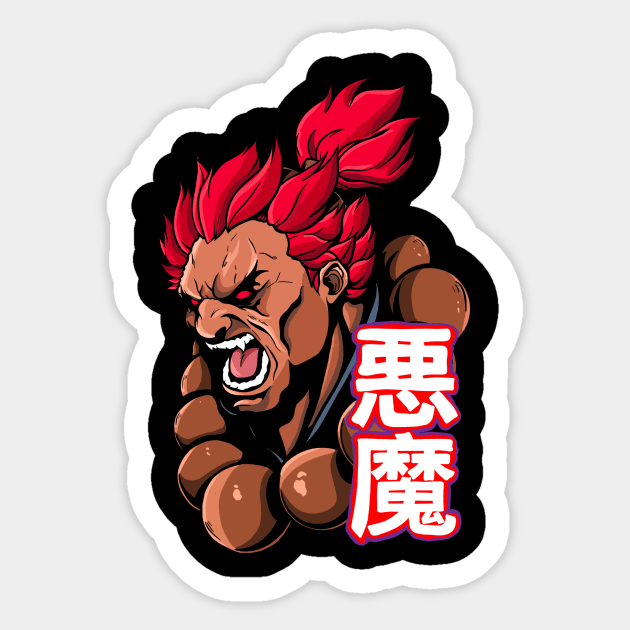 Akuma Street Fighter 4 Sticker