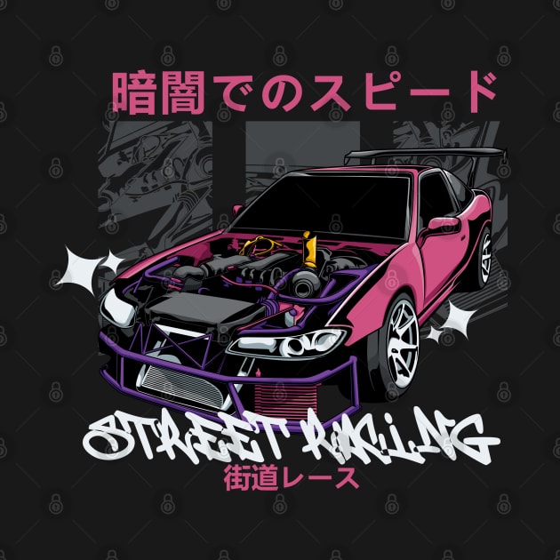 JDM Street Racing GT-R by funkymonkeytees