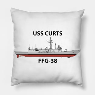 USS CURTS - FFG-38 OH PERRY CLASS Pillow