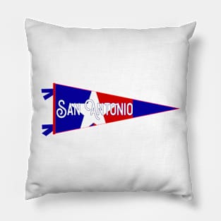 San Antonio Flag Pennant Pillow