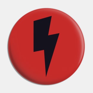 Black Lightning Bolt Pin