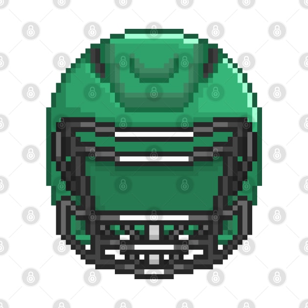 Helmet Dark Green by PixelCarvel