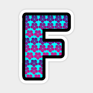 Letter F FROM ROSES Magnet